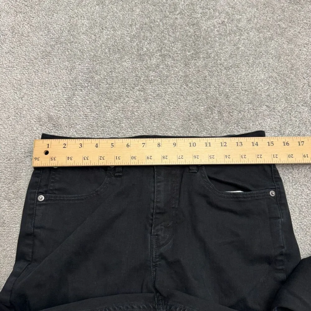 Levi's 512 Slim Fit Taper Flex Denim Jeans Womens 30x32 Black Cotton Stretch